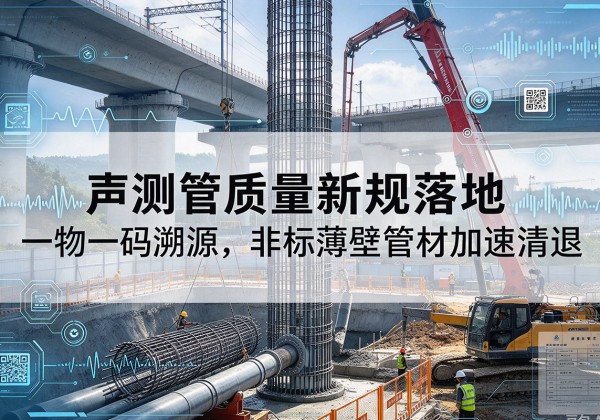 浮山声测管质量新规落地，一物一码溯源，非标薄壁管材加速清退